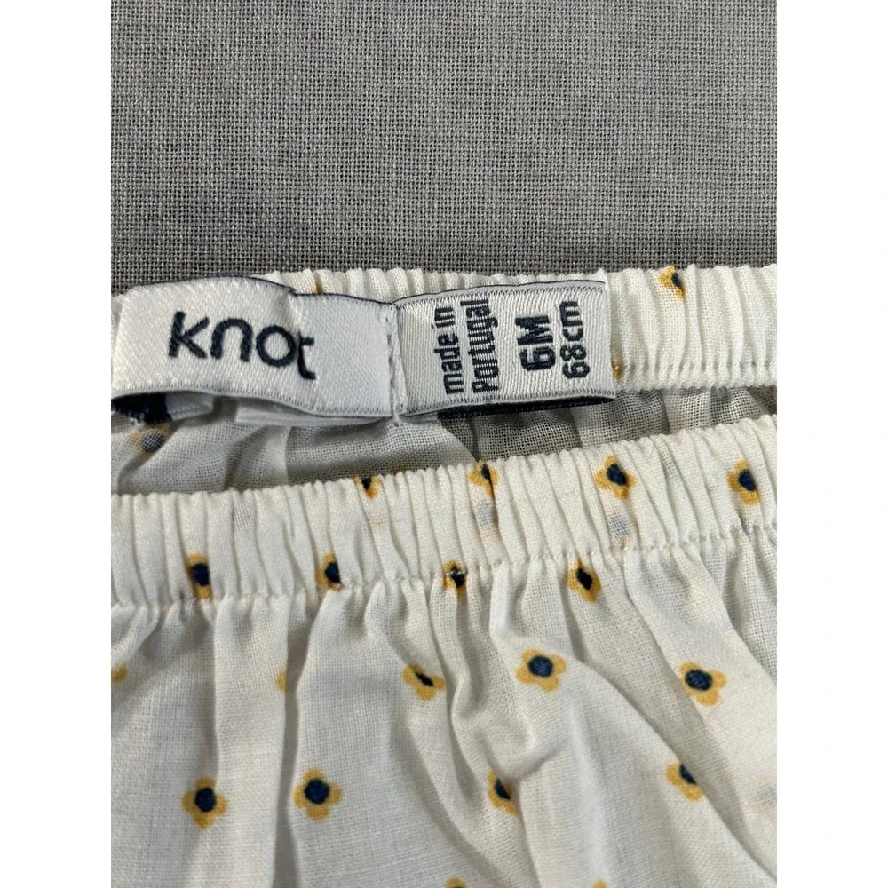Knot Toddler White‎ Sunflower Dress With Bloomers 9 Month Easter Spring Summer